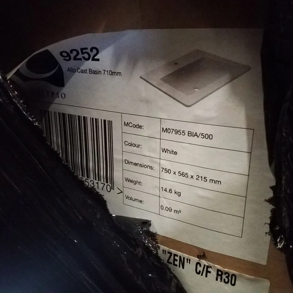PALLET CONTAINING APPROXIMATELY 10 ASSORTED BRAND NEW CALYPSO BASINS