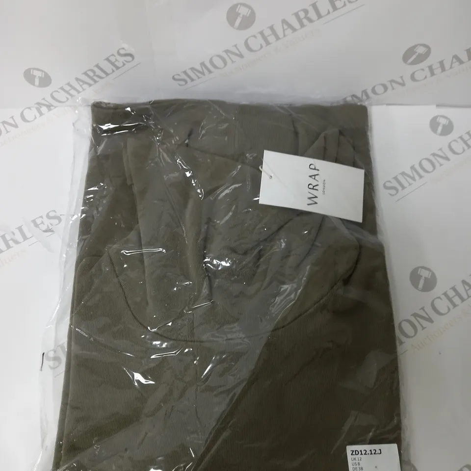 WRAP LONDON DARK OLIVE TURTLENECK LONG SLEEVE JUMPER - 12