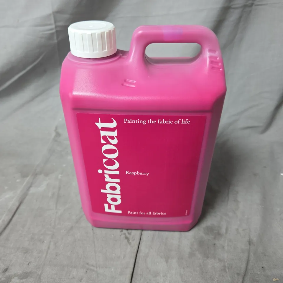 FABRICOAT  PAINT – RASPBERRY – FOR ALL FABRICS - 2.5L