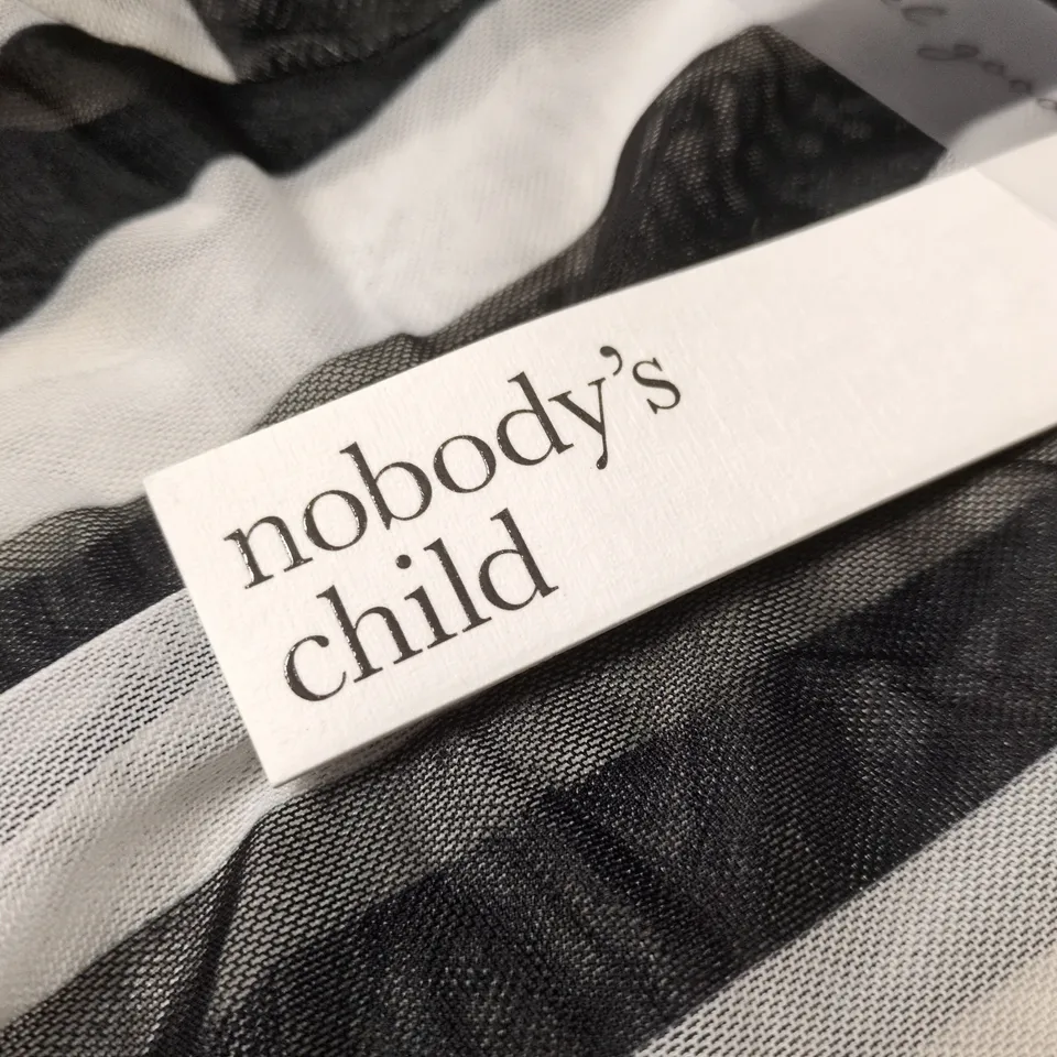 NOBODY'S CHILD STRIPED DRESS – BLACK & WHITE