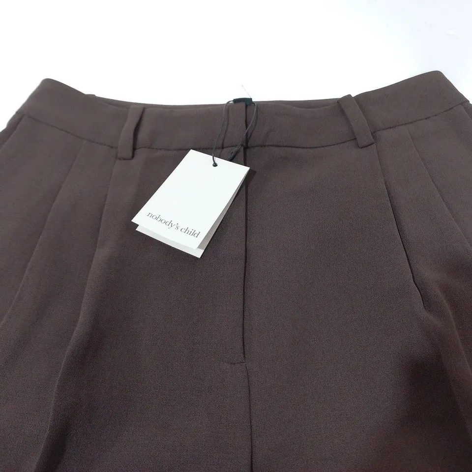 NOBODYS CHILD JAX TAILORED TROUSERS IN BROWN - UK 10