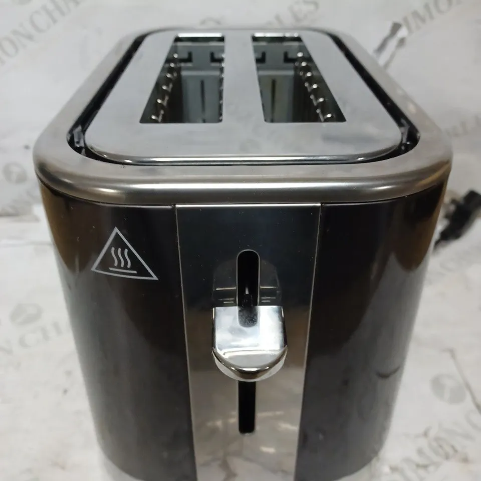 RUSSELL HOBBS 25250 GEO STEEL 2 SLICE WIDE SLOT TOASTER