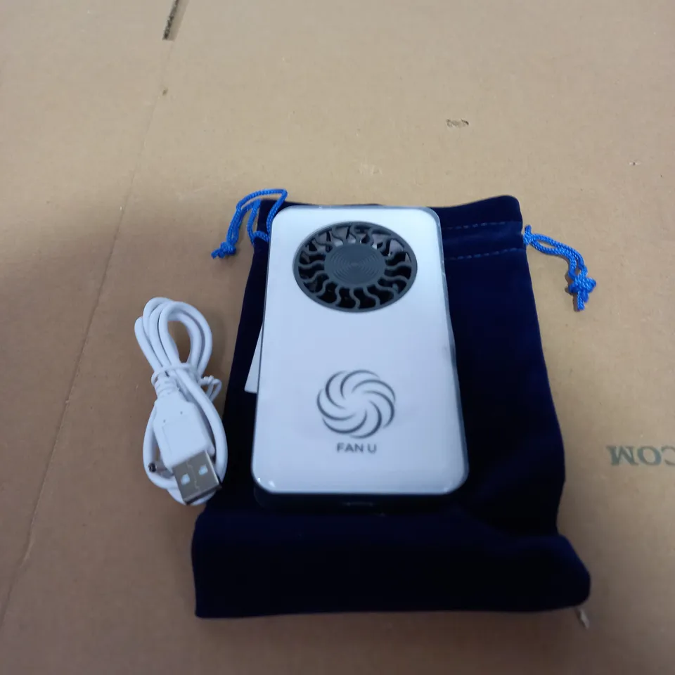 FAN U PORTABLE & RECHARGEABLE PERSONAL FAN - WHITE