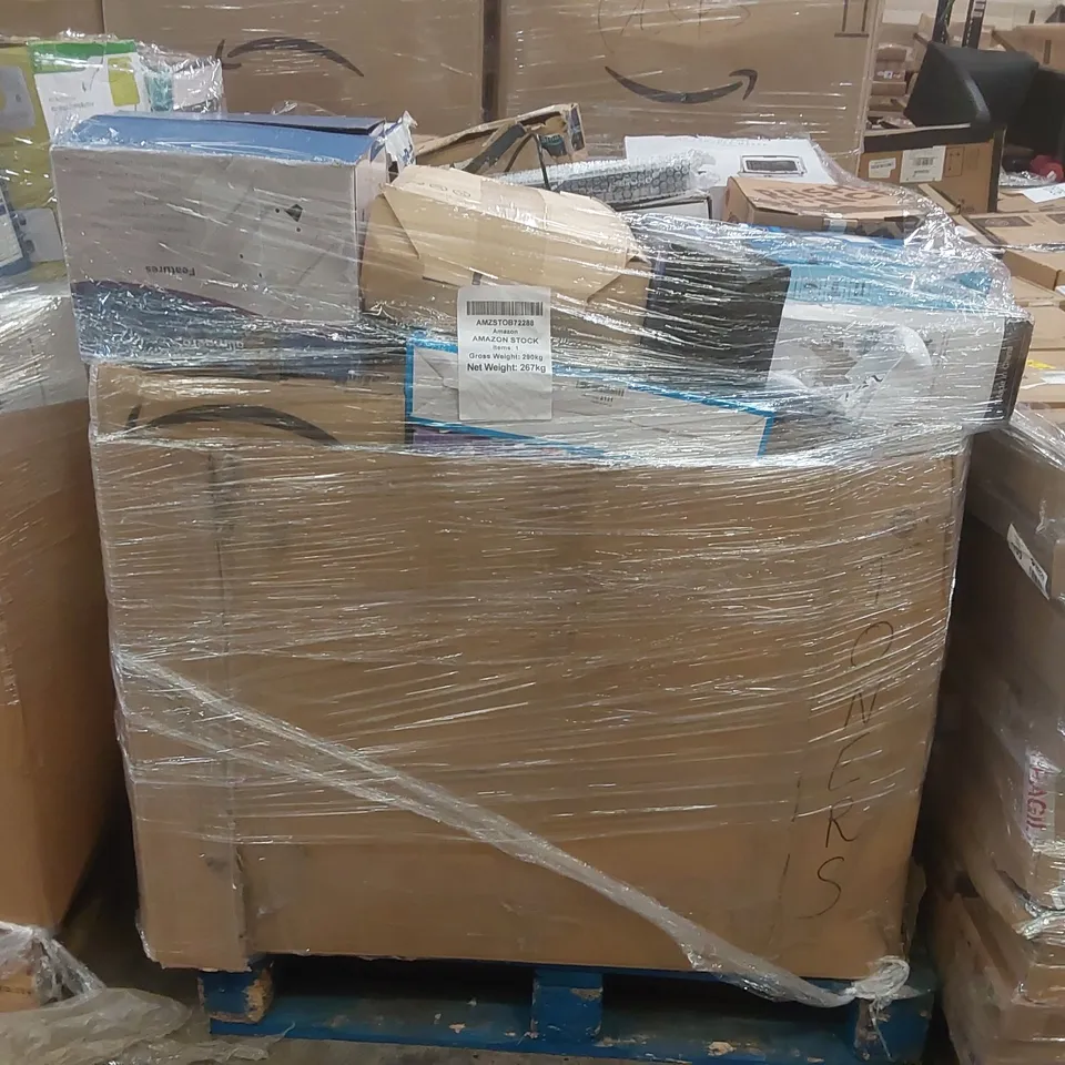 PALLET CONTAINING A VERY LARGE QUANTITY OF ASSORTED ITEMS INCLUDING: ELECTRIC BLANKET, WAFFLE MAKER, INSECT KILLER, LED DESKTOP MAGNIFIER ECT