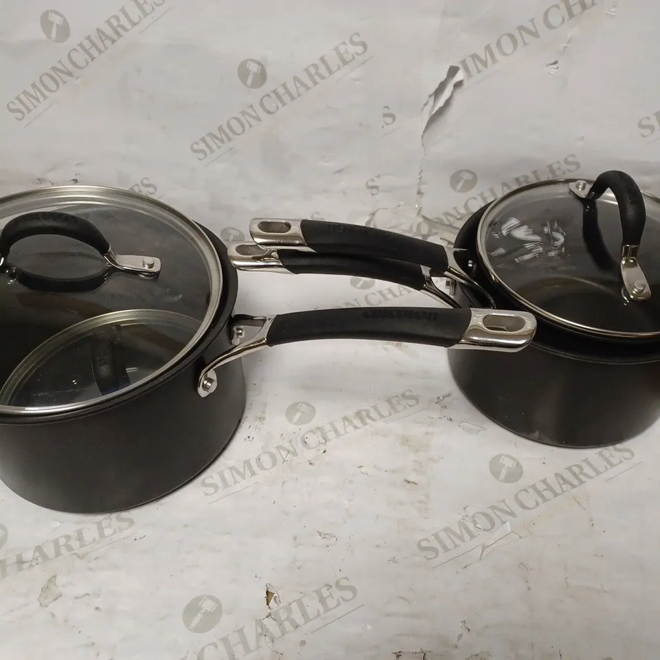 CIRCULON MOMENTUM HARD ANODISED SAUCEPAN SET 