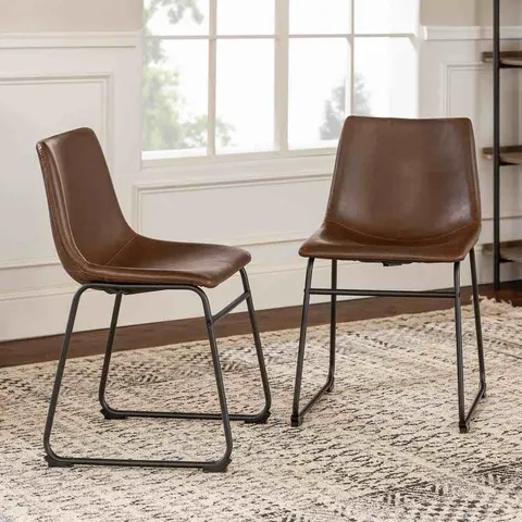 BOXED SET OF 4 DESIGNER DINING CHAIRS (1 BOX)