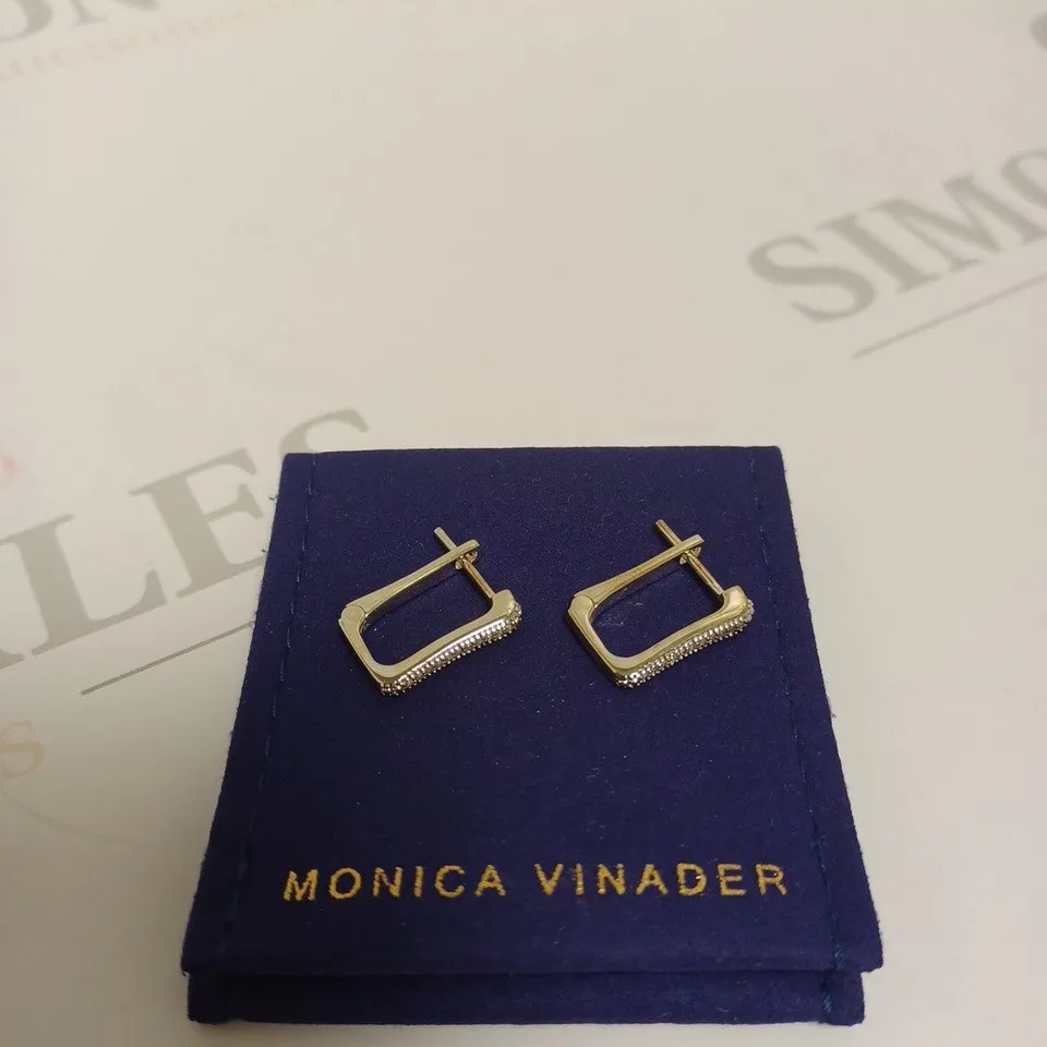 BOXED MONICA VINADER ALTA CAPTURE HUGGIE EARRINGS