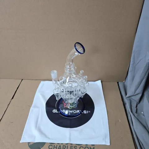 GLASSWORKS 12" DELUXE GLASS DAB RIGS [OCTOPUS STYLE] | WATER BONG PIPES