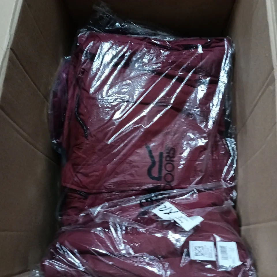 BOX OF APPROXIMATELY 12 BRAND NEW ASSORTED REGATTA CHILDRENS CLOTHING AND SHOES ITEMS INCLUDING WESTSHORE SHOES AND JUNIOR HIGHTON JACKET