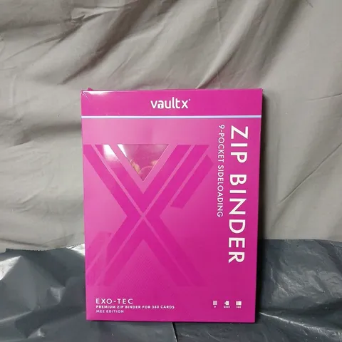 VAULTX EXO-TEC ZIP BINDER ME2 EDITION, 9-POCKET SIDE-LOADING, FOR 360 CARDS