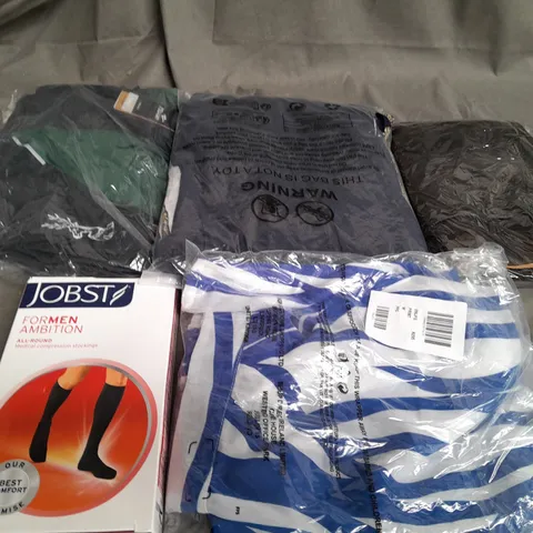 BOX OF APPROXIMATELY 25 ASSORTED CLOTHING ITEMS TO INCLUDE - JUMPERS, TOPS, DRESSES ETC