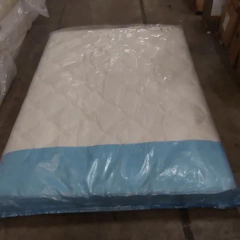 QUALITY BAGGED DOUBLE 135cm AIRSPRUNG LUXURY QUILTED MEDIUM MATTRESS