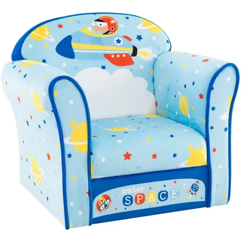 BOXED COSTWAY BLUE SPACE KIDS ARMCHAIR