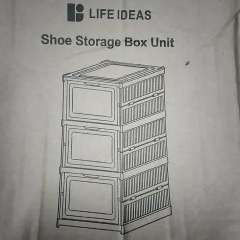BOXED LIFE IDEAS SHOE STORAGE BOX UNIT