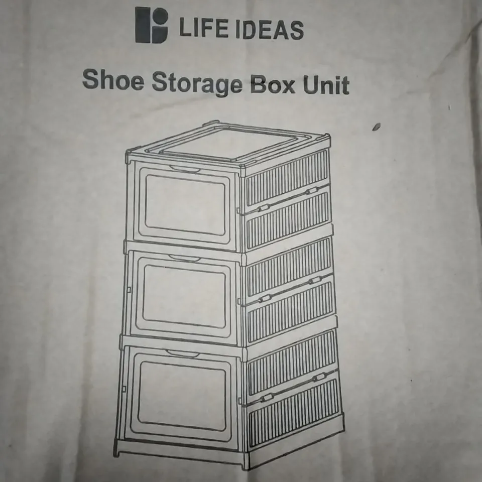 BOXED LIFE IDEAS SHOE STORAGE BOX UNIT