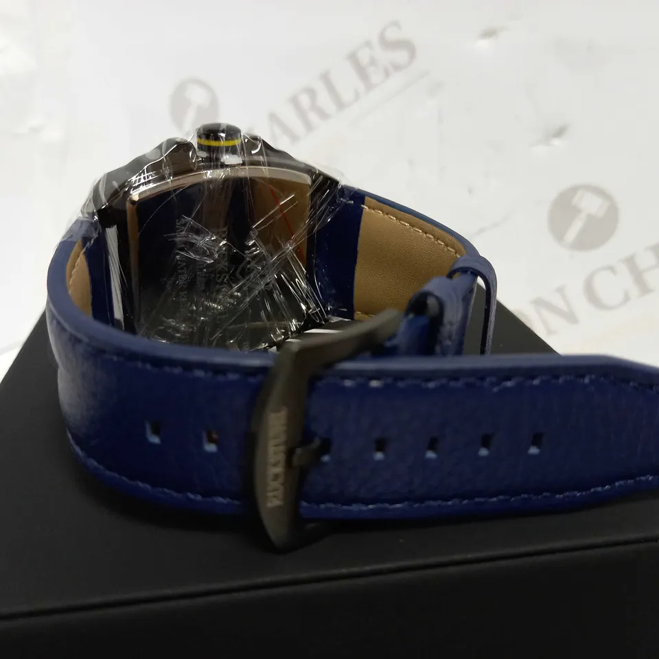 RUCKSTUHL TRIPLE DIAL LEATHER STRAP WATCH RRP £560
