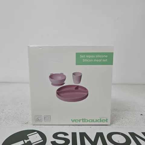 VERTBAUDET SILICONE MEAL SET β PINK