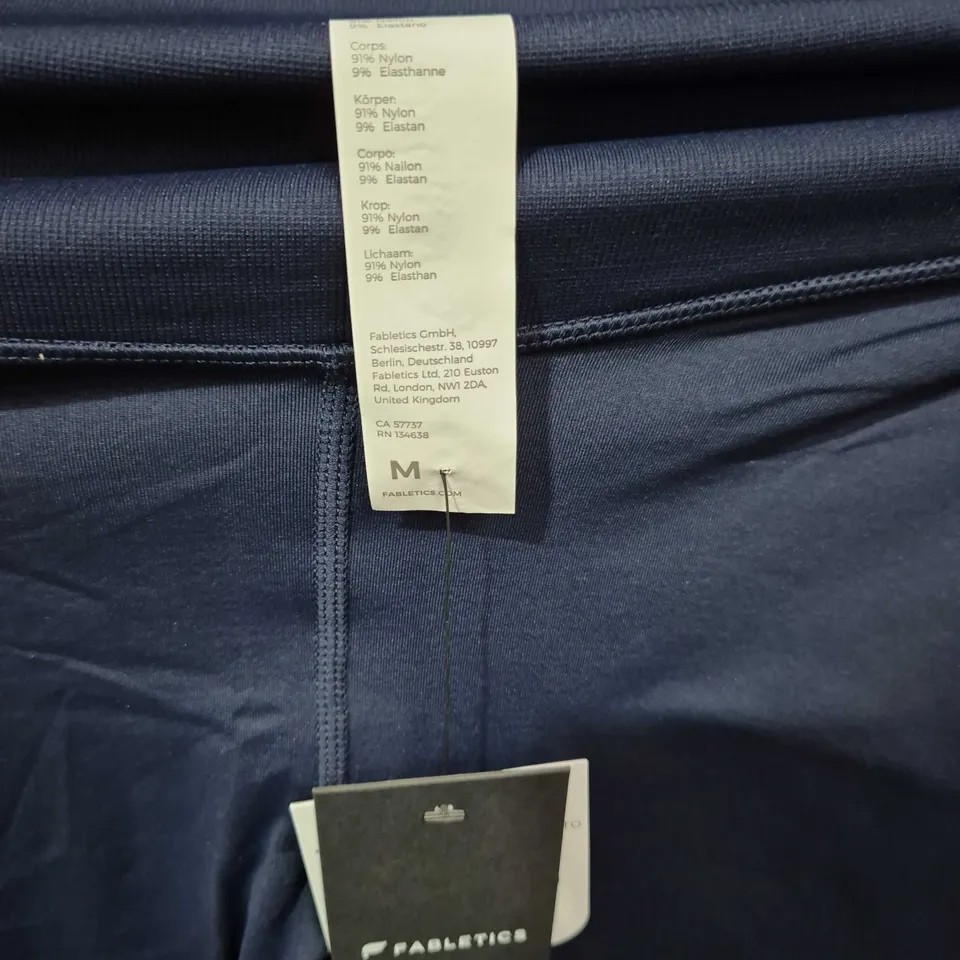 FABLETICS NAVY BLUE FLARE LEGGINGS, WOMEN'S, SIZE M