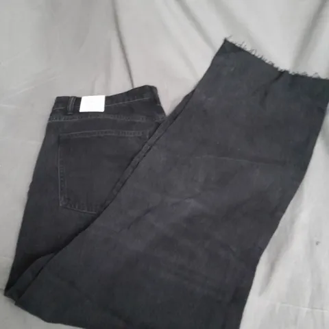 ZARA WIDE LEG BLACK JEANS - EUR 46