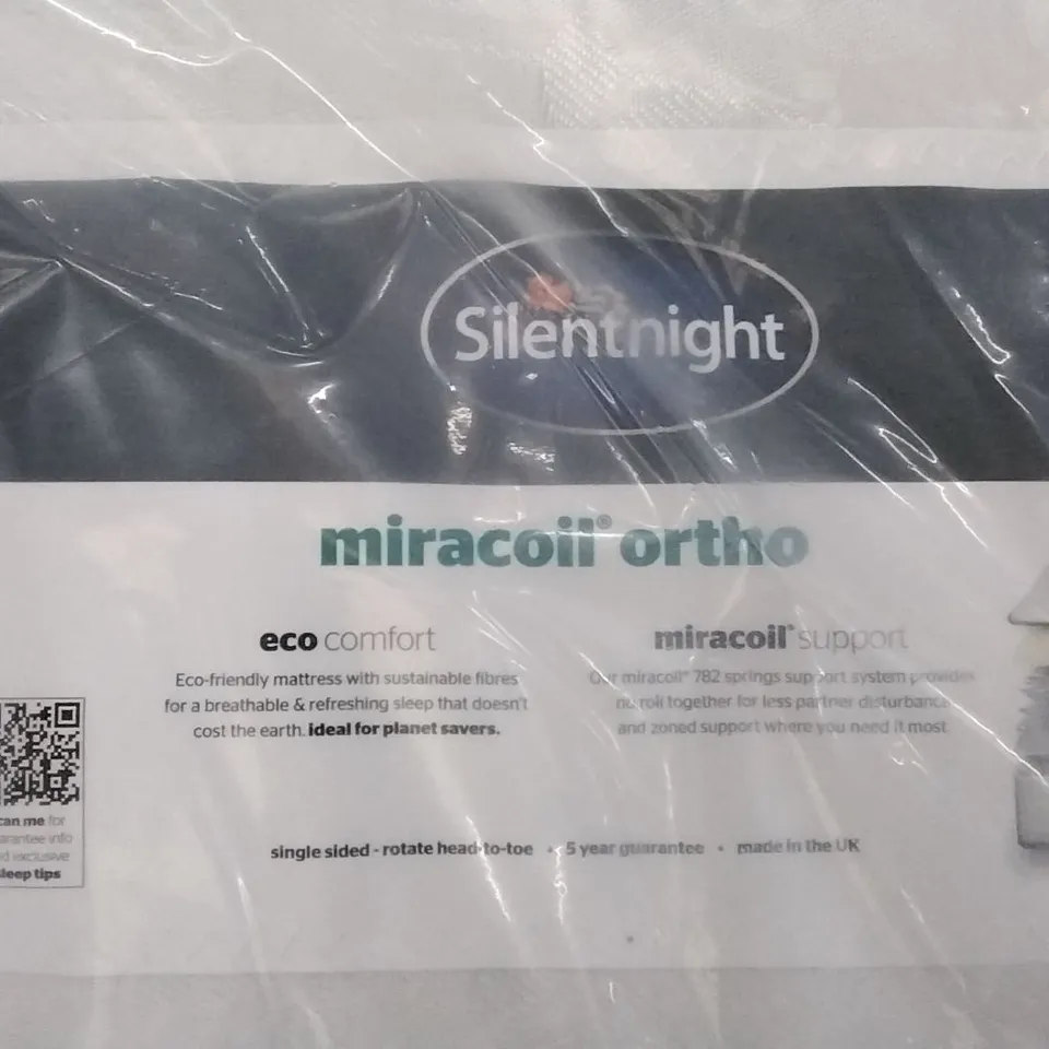 QUALITY BAGGED SILENTNIGHT ECO COMFORT MICROCOIL ORTHO 5FT MATTRESS