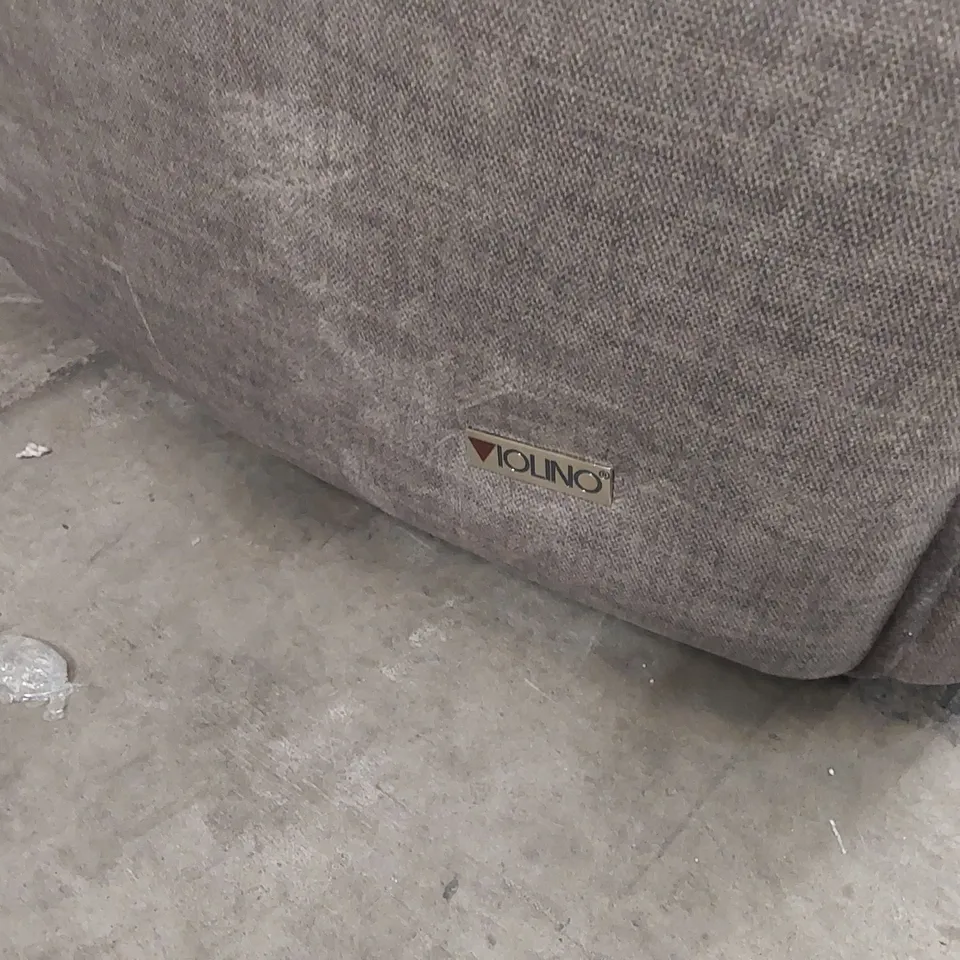 QUALITY DESIGNER BRIDGITTE 3 SEATER UPHOLSTERED SOFA - GREY
