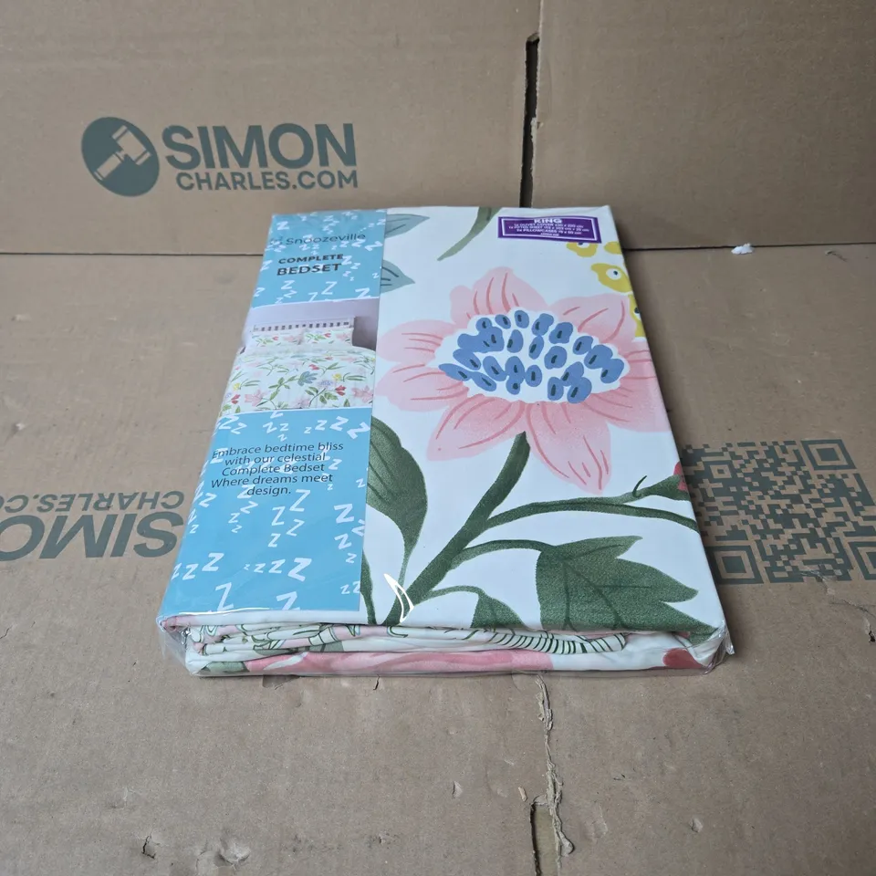 SNOOZEVILLE KING SIZE COMPLETE BED SET