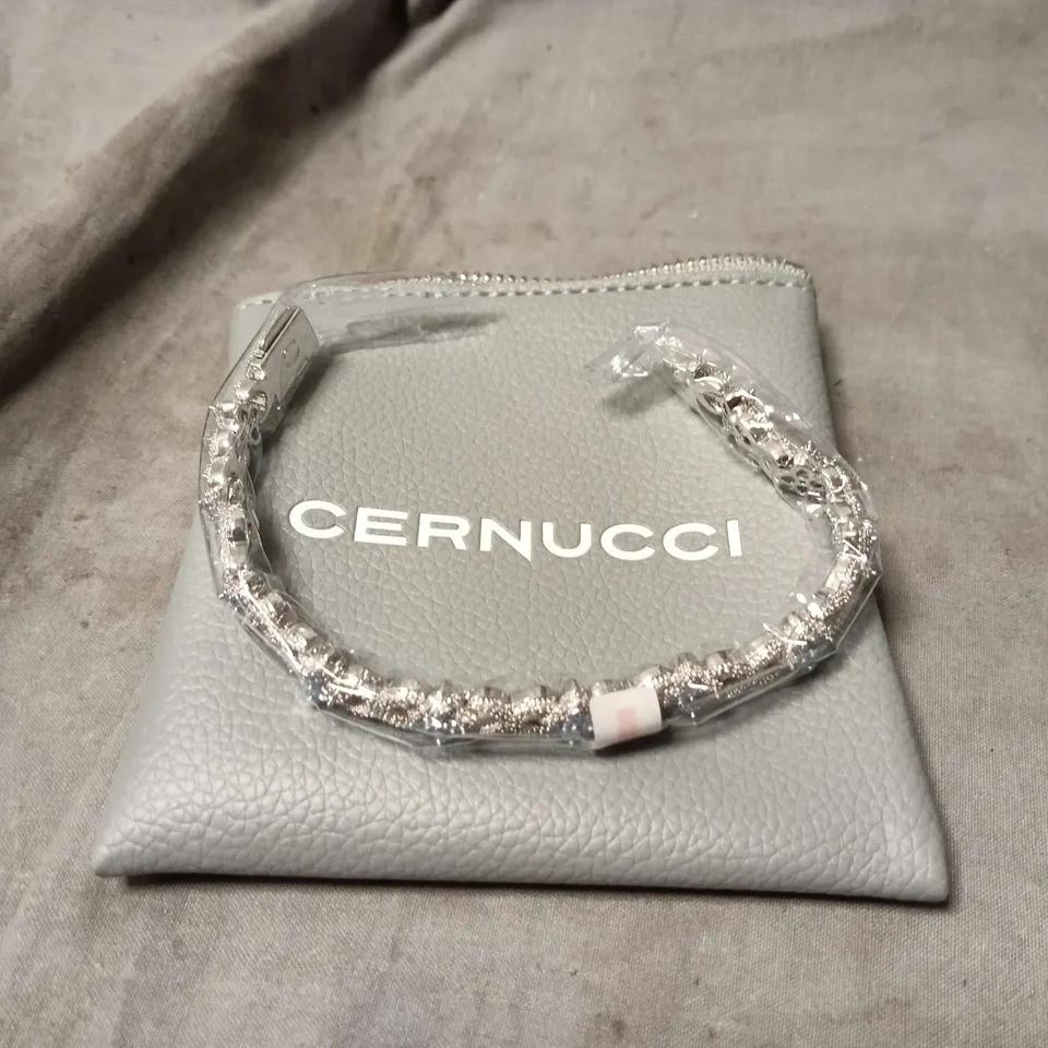 CERNUCCI CUBAN LINK BRACELET – SILVER-TONE