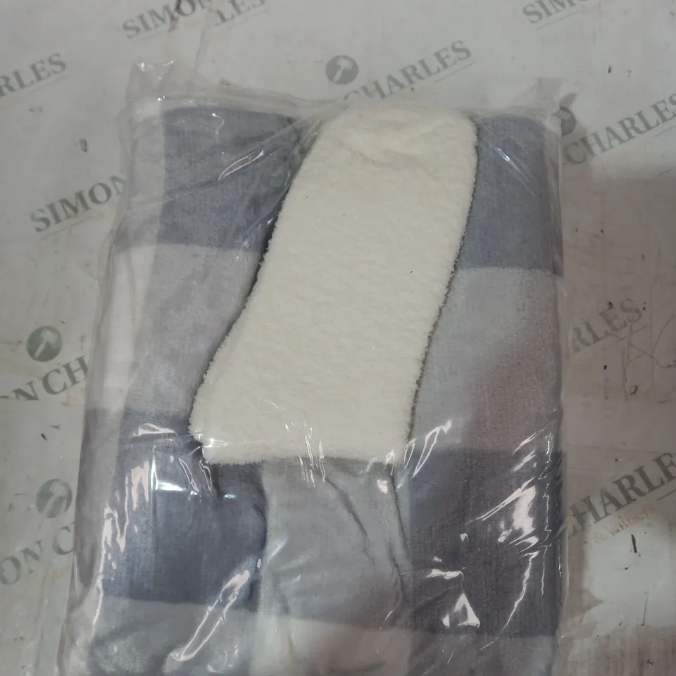 BOXED AND SEALED COZEE HOME THROW AND SOCK SET.