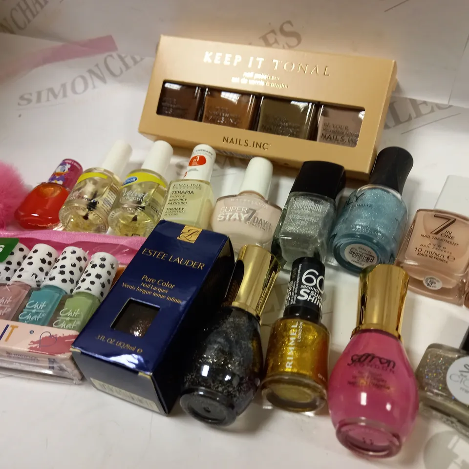 PREMIUM BRANDED NAIL POLISH ASSORTMENT APPROX. 20 ITEMS 
