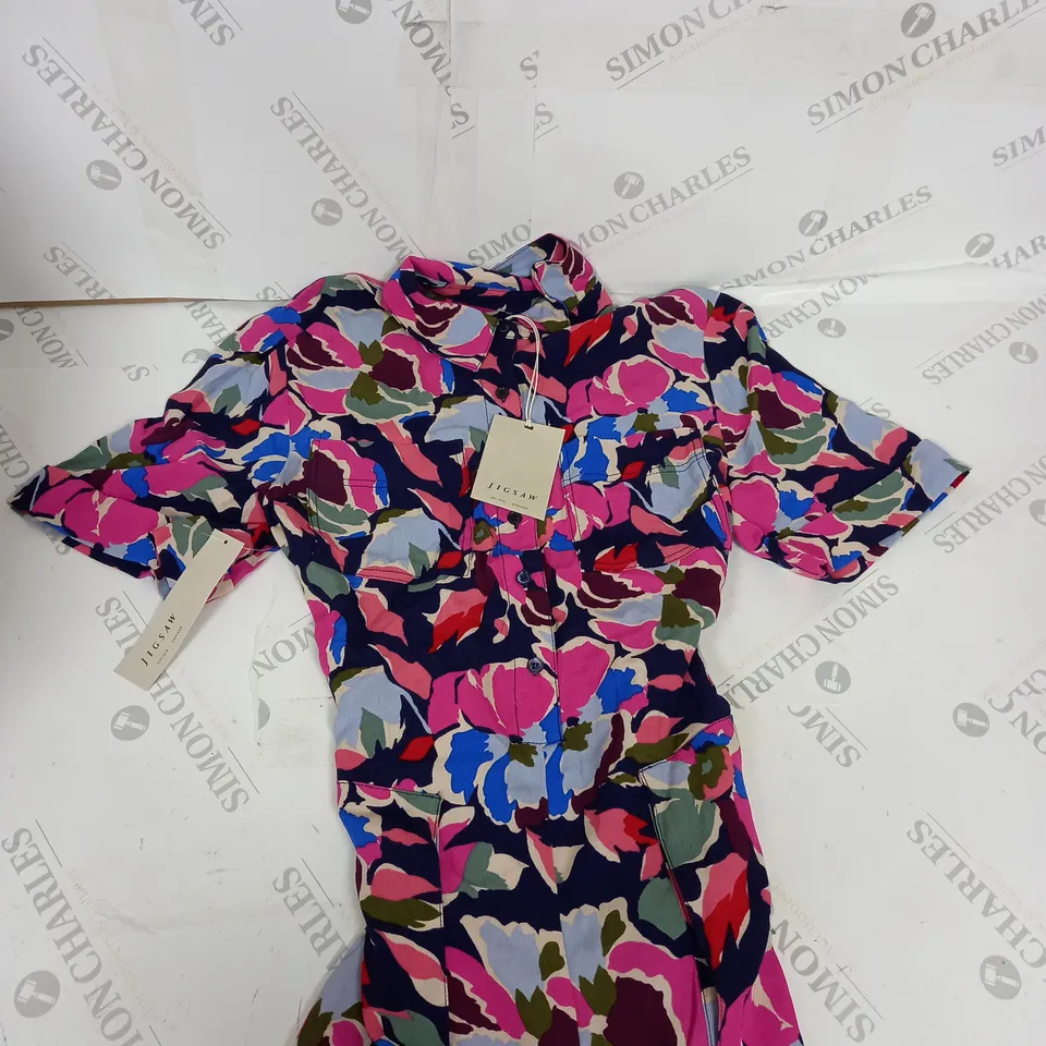 JIGSAW GRAPHIC PANSY PLAYSUIT SIZE 10