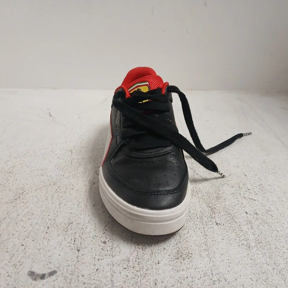 PAIR OF PUMA FERRARI TRAINER SIN BLACK/WHITE/RED SIZE UK 4