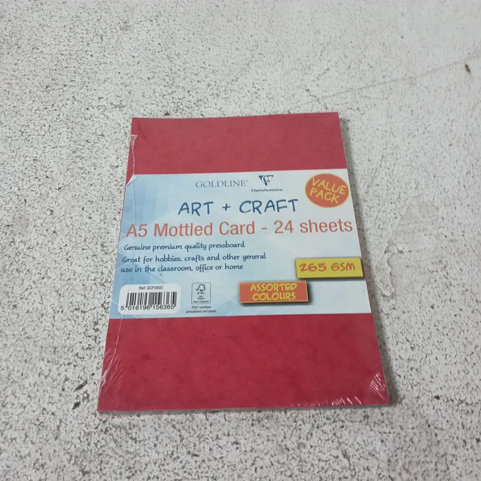 PALLET OF A LARGE QUANTITY OF GOLDLINE ART & CRAFT A5 MOTTLED CARD – 24 SHEETS (VALUE PACK)