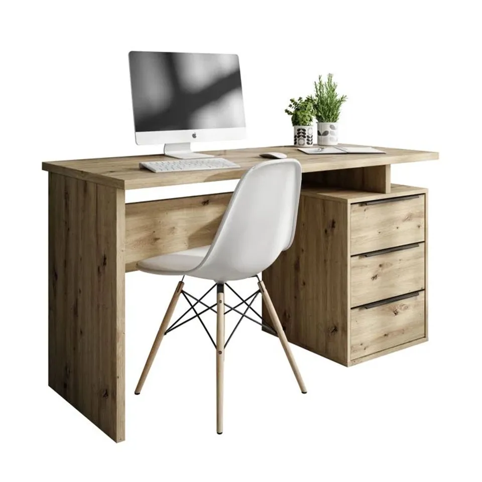 BOXED CORLA DESK - WOODGRAIN 