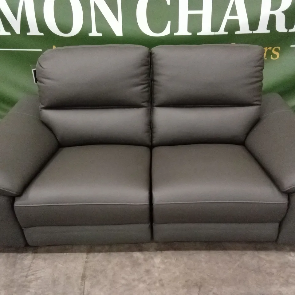 PAVILION 2 SEATER LEATHER/FAUX LEATHER POWER RECLINER SOFA RRP £949
