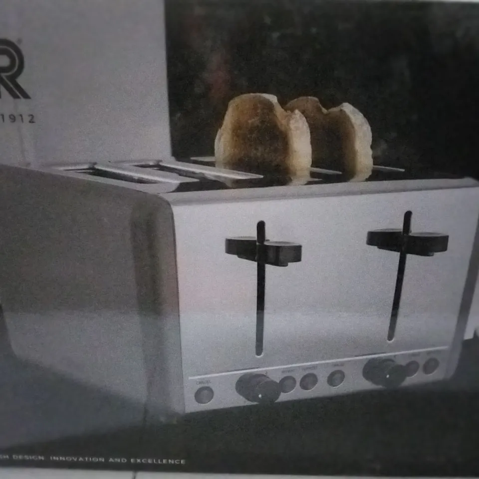 BOXED TOWER SERA GREY 4 SLICE TOASTER 