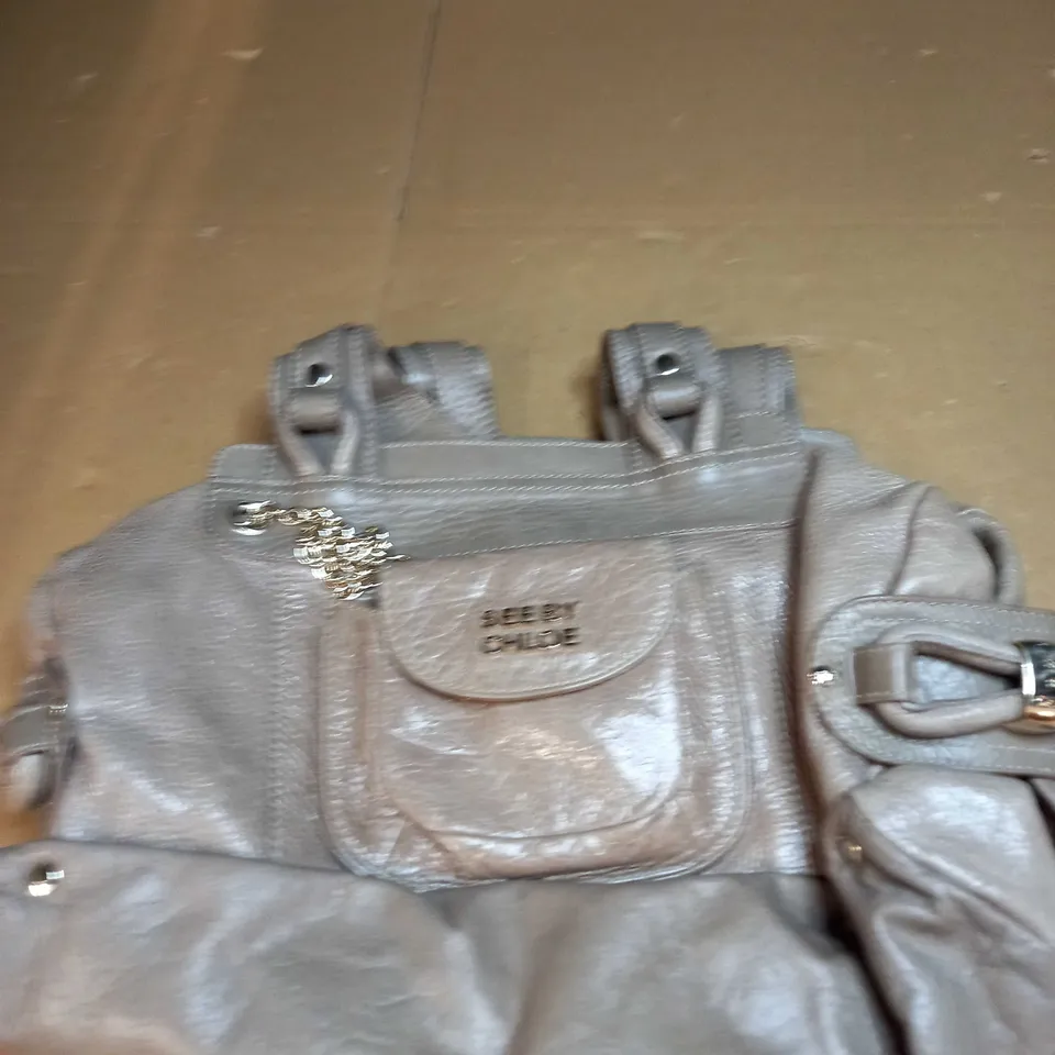 SEE BY CHOLE BIEGE LEATHER BAG