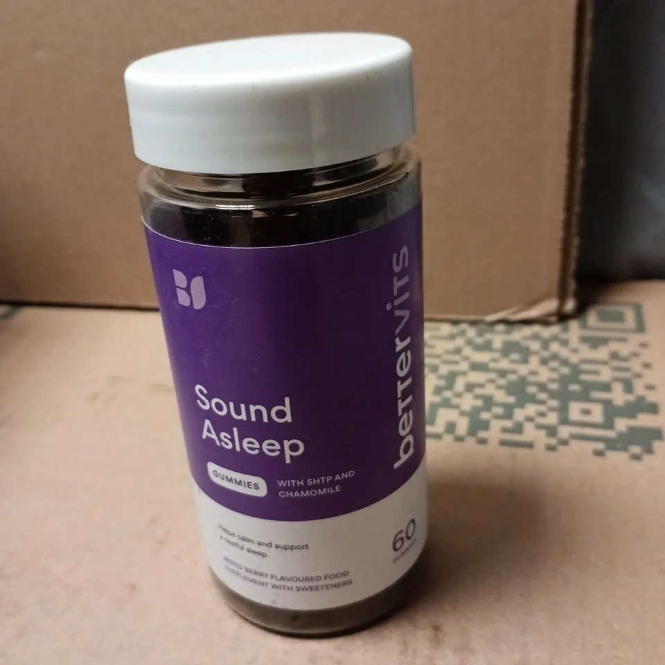 TOTE OF APPROXIMATELY 15 ASSORTED VITAMINS AND DIETARY SUPPLEMENTS TO INCLUDE: BETTERVITS SOUND ASLEEP GUMMIES 