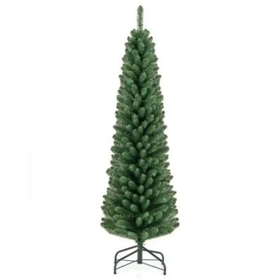 BOXED PRE LIT ARTIFICIAL CHRISTMAS TREE WITH QUICK SHAPE TECH