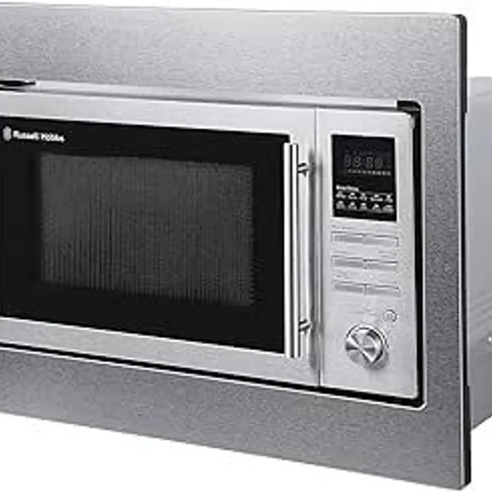 BRAND NEW BOXED RUSSELL HOBBS BUILT IN STAINLESS STEEL DIGITAL COMBINATION MICROWAVE (1 BOX)