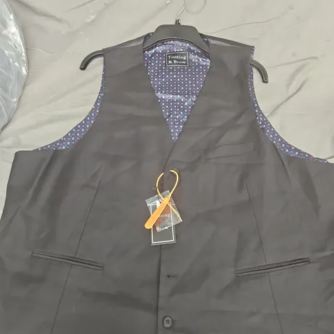 Tooting & Brow Men's Black Waistcoat UK 44R (EU 54)