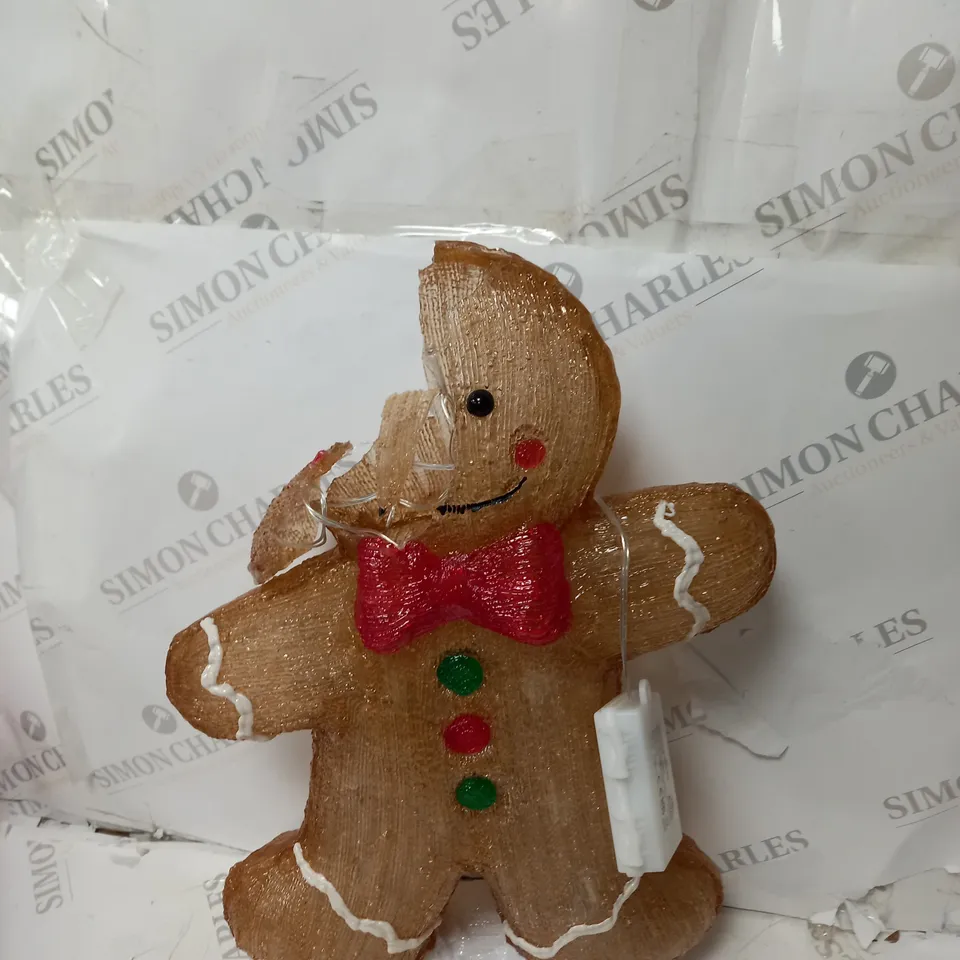 GINGERBREAD MAN ACRYLIC OUTDOOR LIGHT RRP £39.99