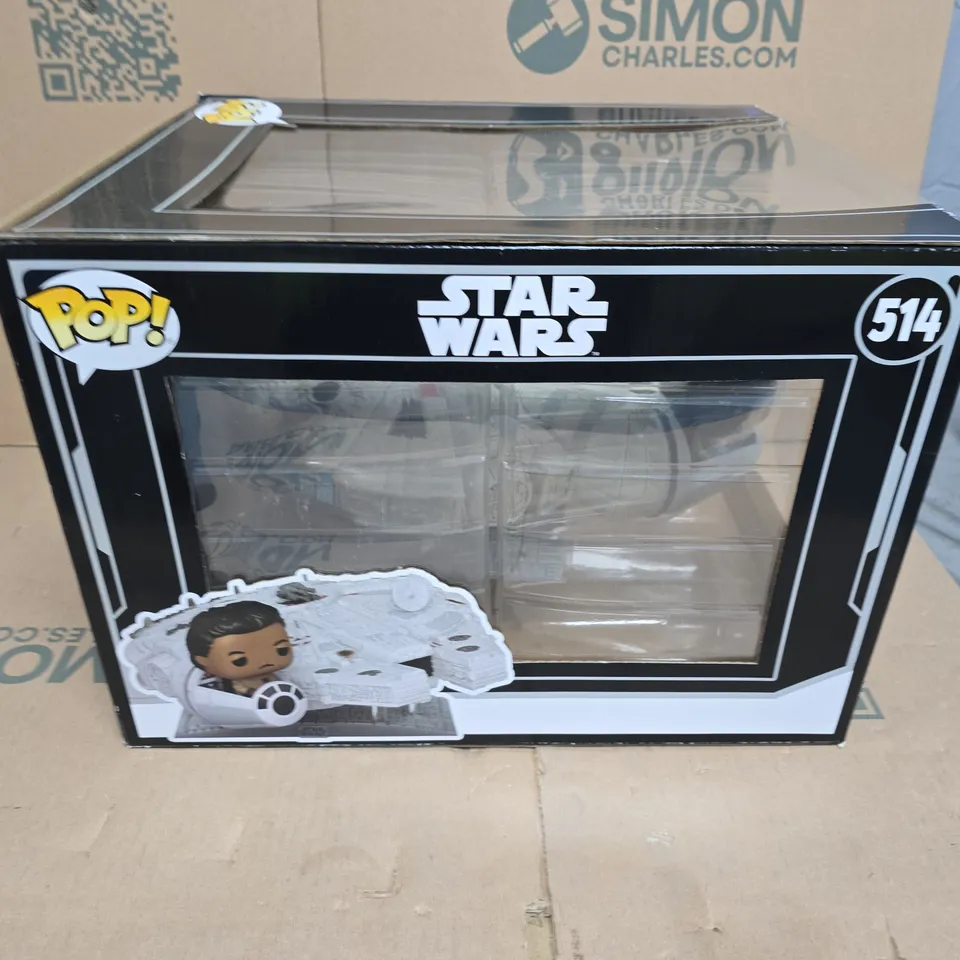 FUNKO POP! STAR WARS: LANDO CALRISSIAN IN THE MILLENNIUM FALCON – #514 (BOXED)