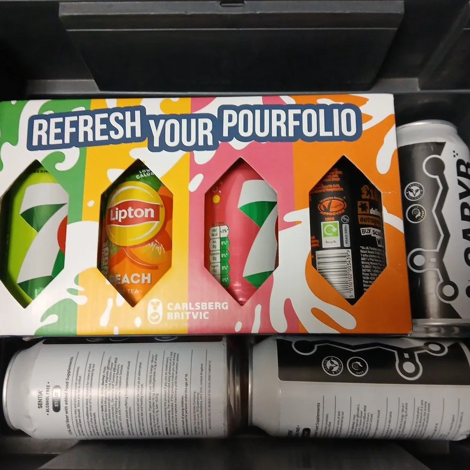 APPROXIMATELY 8 ASSORTED FOOD & DRINK ITEMS TO INCLUDE PALM OIL, PEPSI MAX, GABYR ALCOHOL FREE STOUT, ETC - COLLECTION ONLY