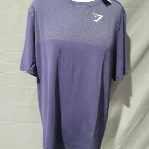 GYMSHARK CITL SEAMLESS T-SHIRT IN BLUE - L REGULAR FIT