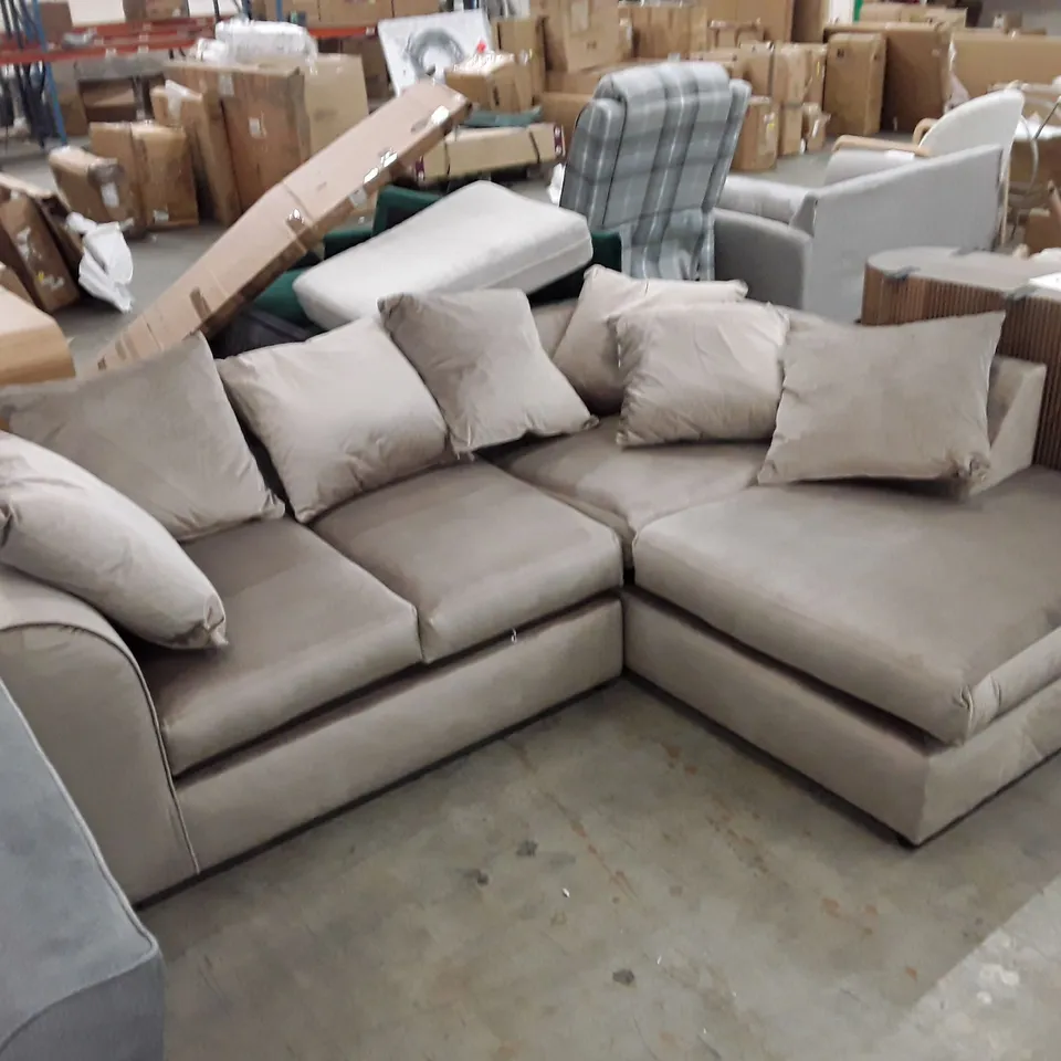 CONLIN VELVET CORNER SOFA