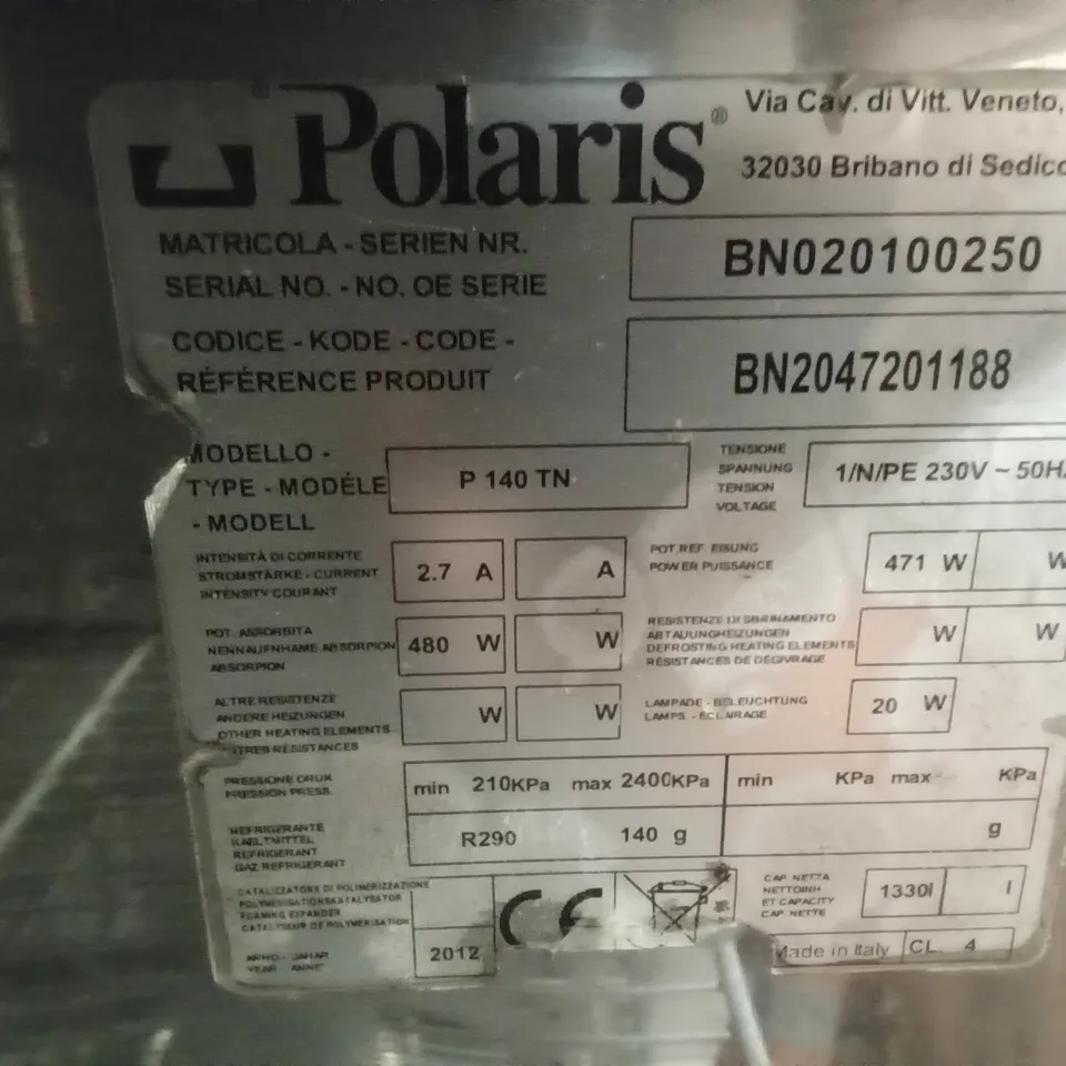 POLARIS P 140 TN DOUBLE DOOR FRIDGE 