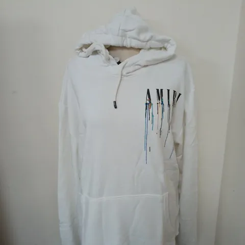 WHITE ARMIRI HOODIE SIZE 2XL 