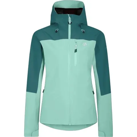 BRAND NEW DARE 2B WOMEN'S TORREK MOUNTAIN WATERPROOF JACKET IN MINT GREEN/KAYAK - SIZE 18