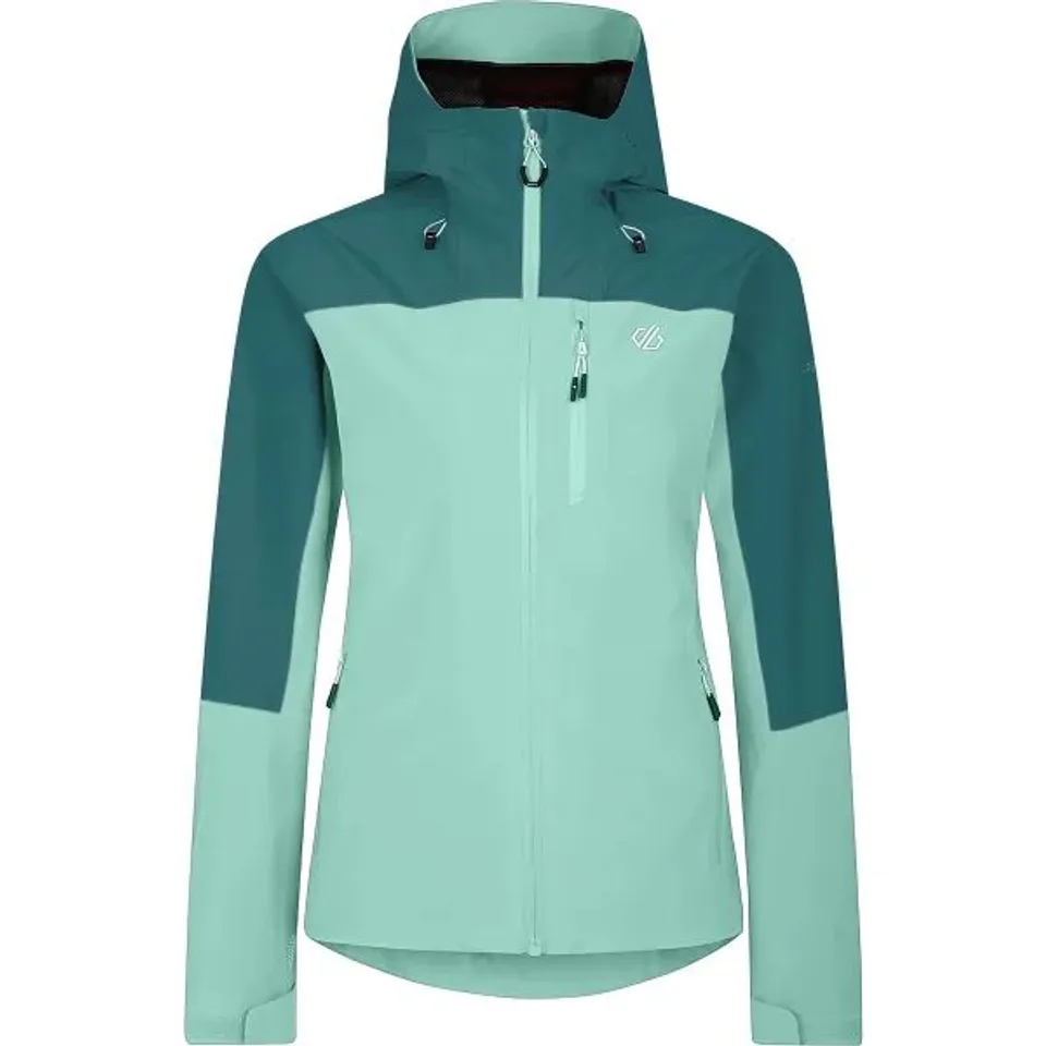 BRAND NEW DARE 2B WOMEN'S TORREK MOUNTAIN WATERPROOF JACKET IN MINT GREEN/KAYAK - SIZE 18