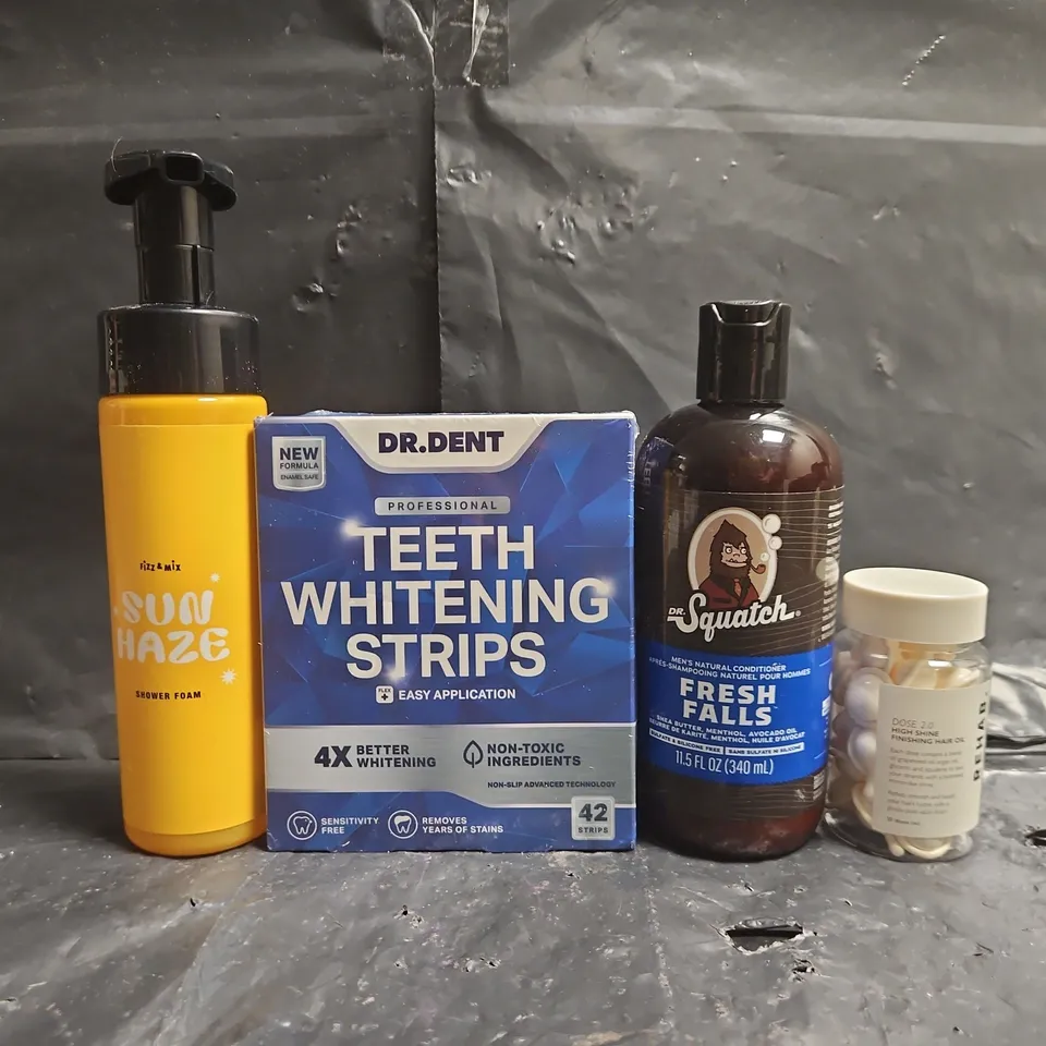 APPROXIMATELY 10 ASSORTED COSMETIC ITEMS TO INCLUDE DR. DENT, DR. SQUATCH, ETC - COLLECTION ONLY